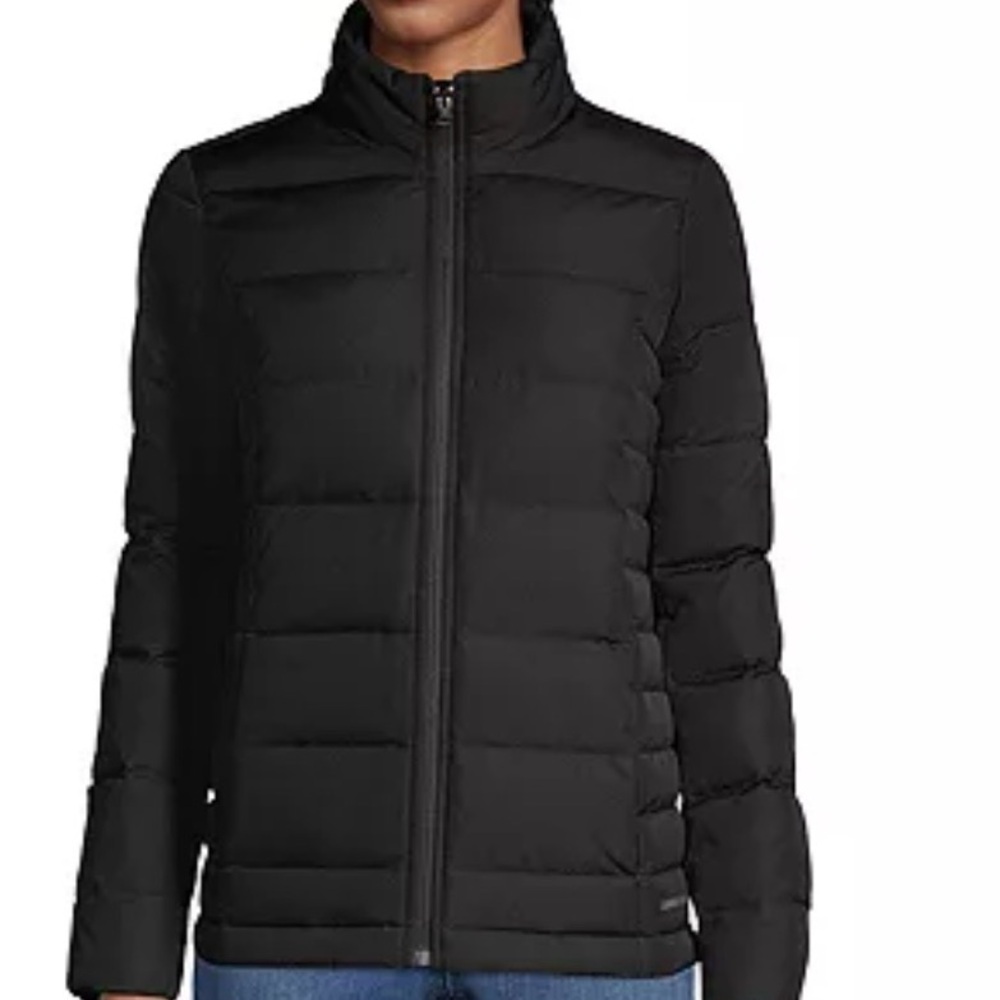 Lands' End 600 Down Black Puffer Jacket